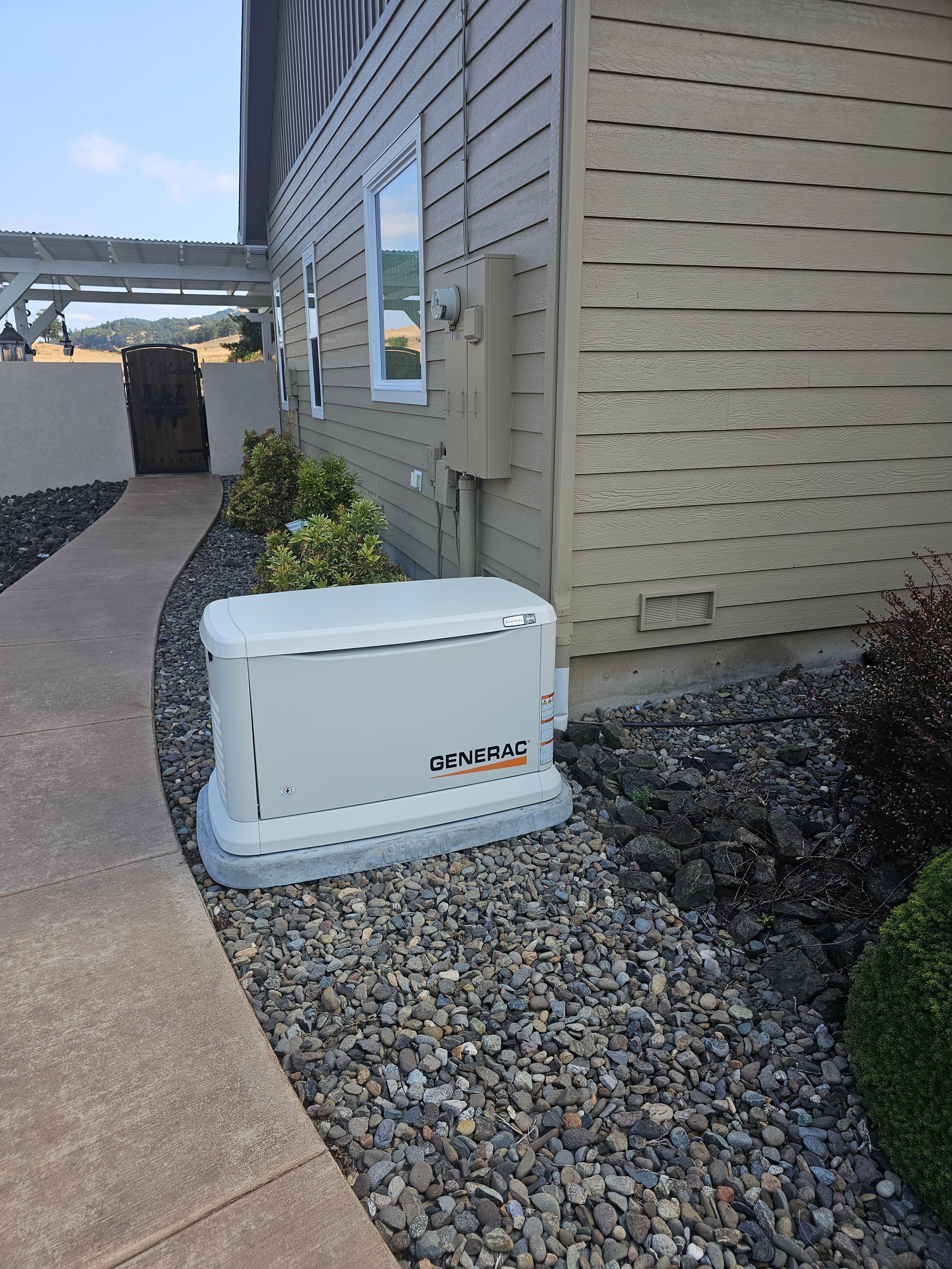 Generac generator transfer switch panel integration
