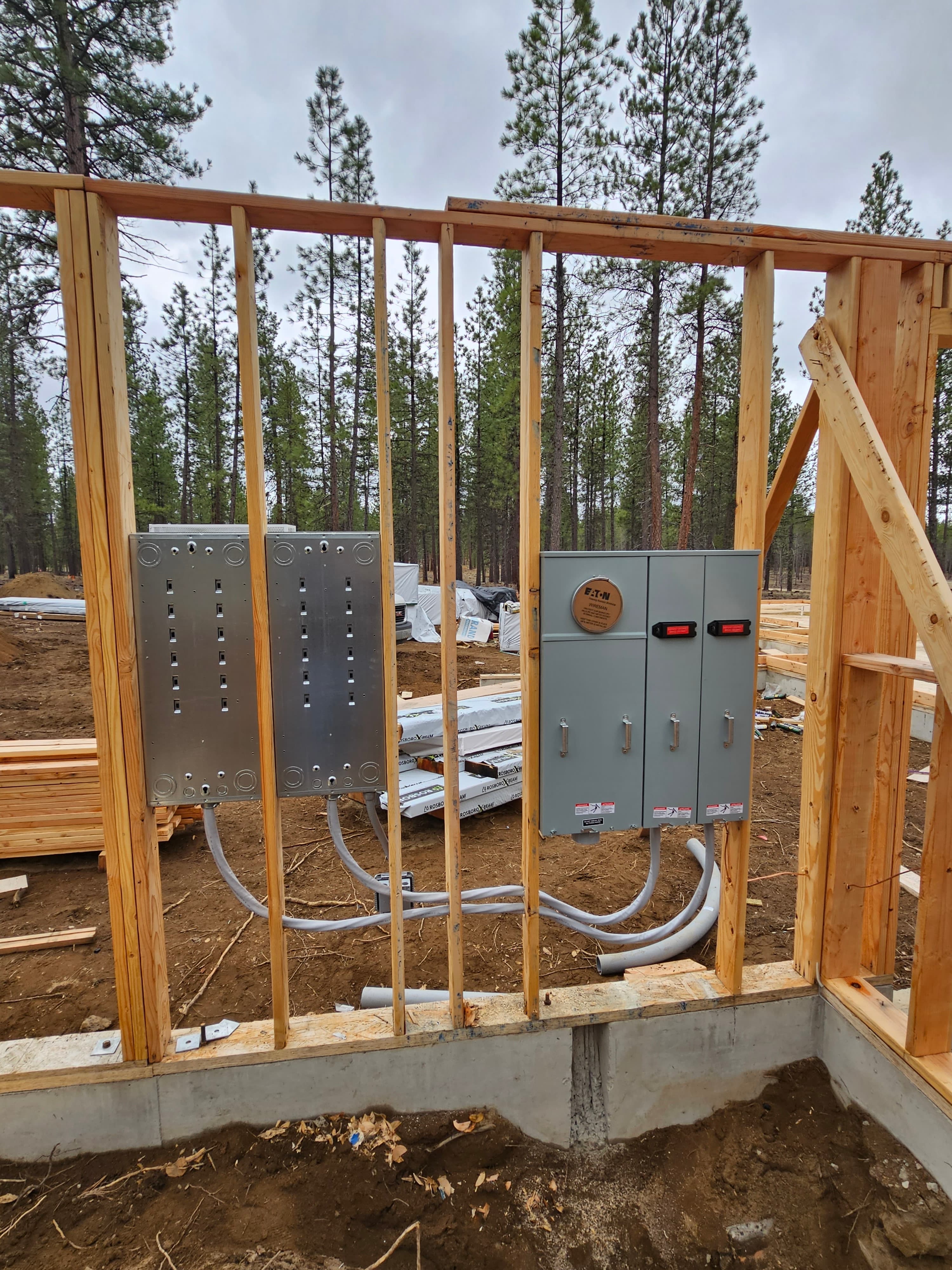 New construction electrical service install — Douglas County