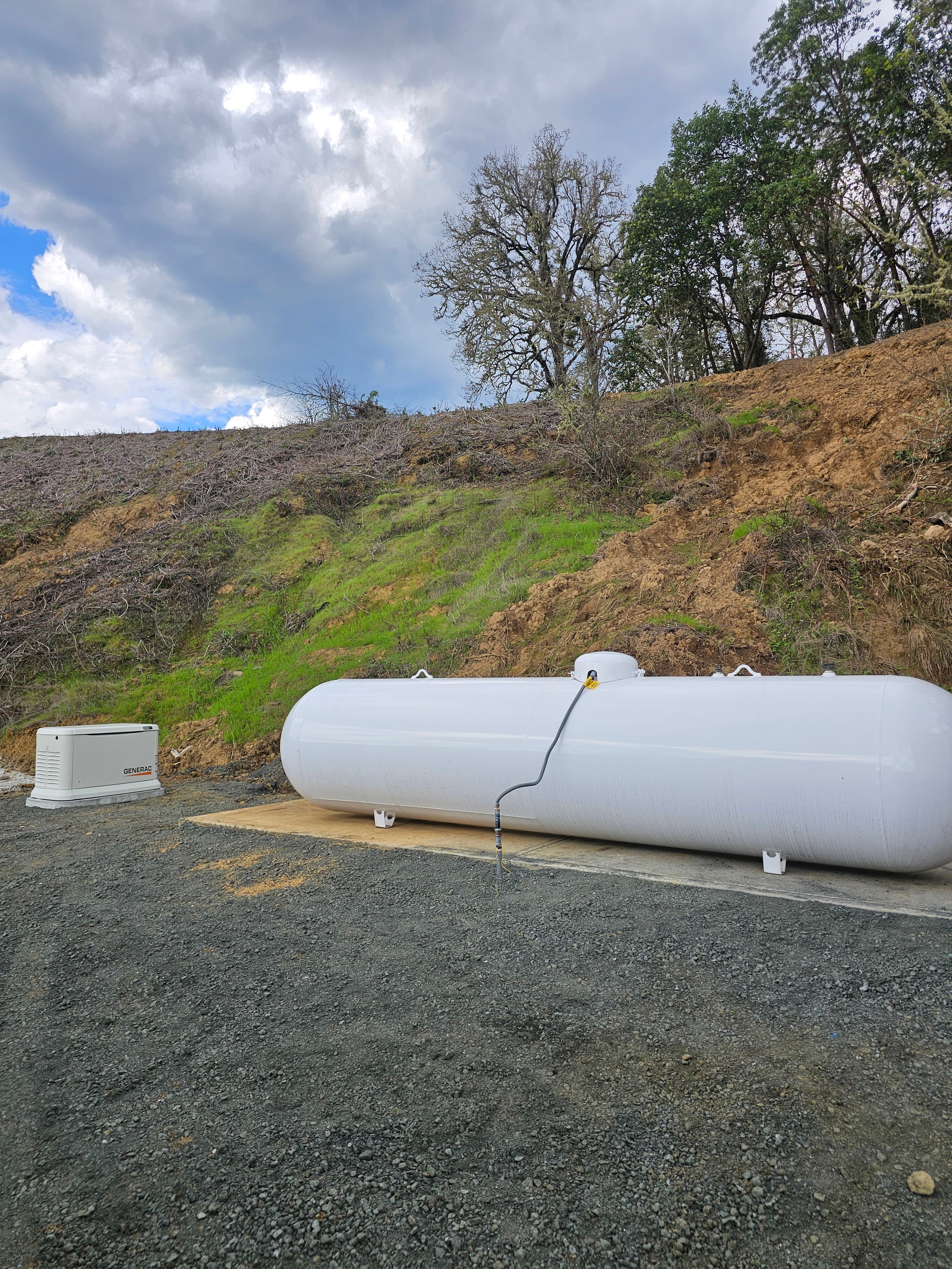 Generator and transfer switch installation — residential Roseburg, OR